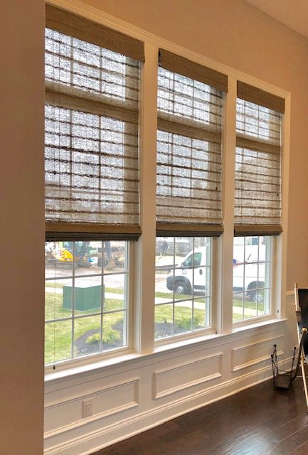 Hunter Douglas Provenance Woven Wood Shades In Office Hunter Douglas Provenance Woven Wood Shades In Office